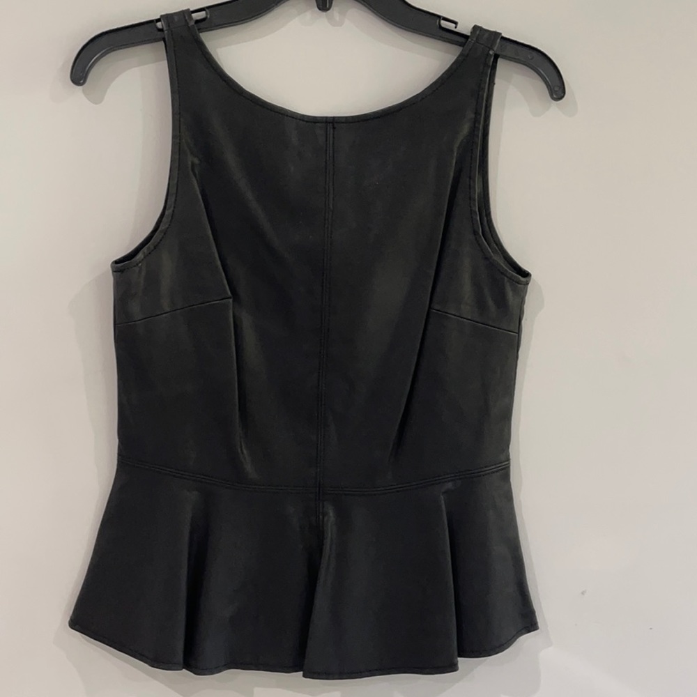 Gorgeous black leather top